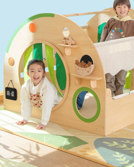 幼儿园阅读区-阅读自然空间小圆屋